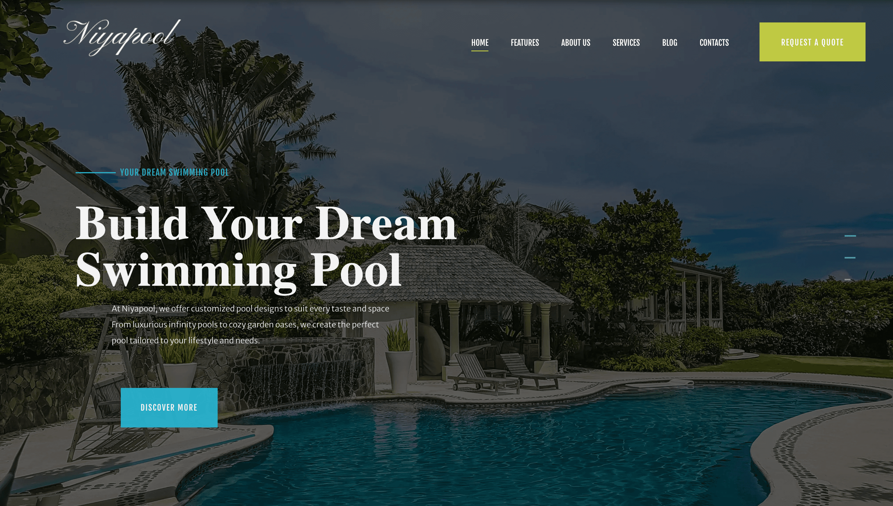 Niya Pools - Kurumsal Web Sitesi