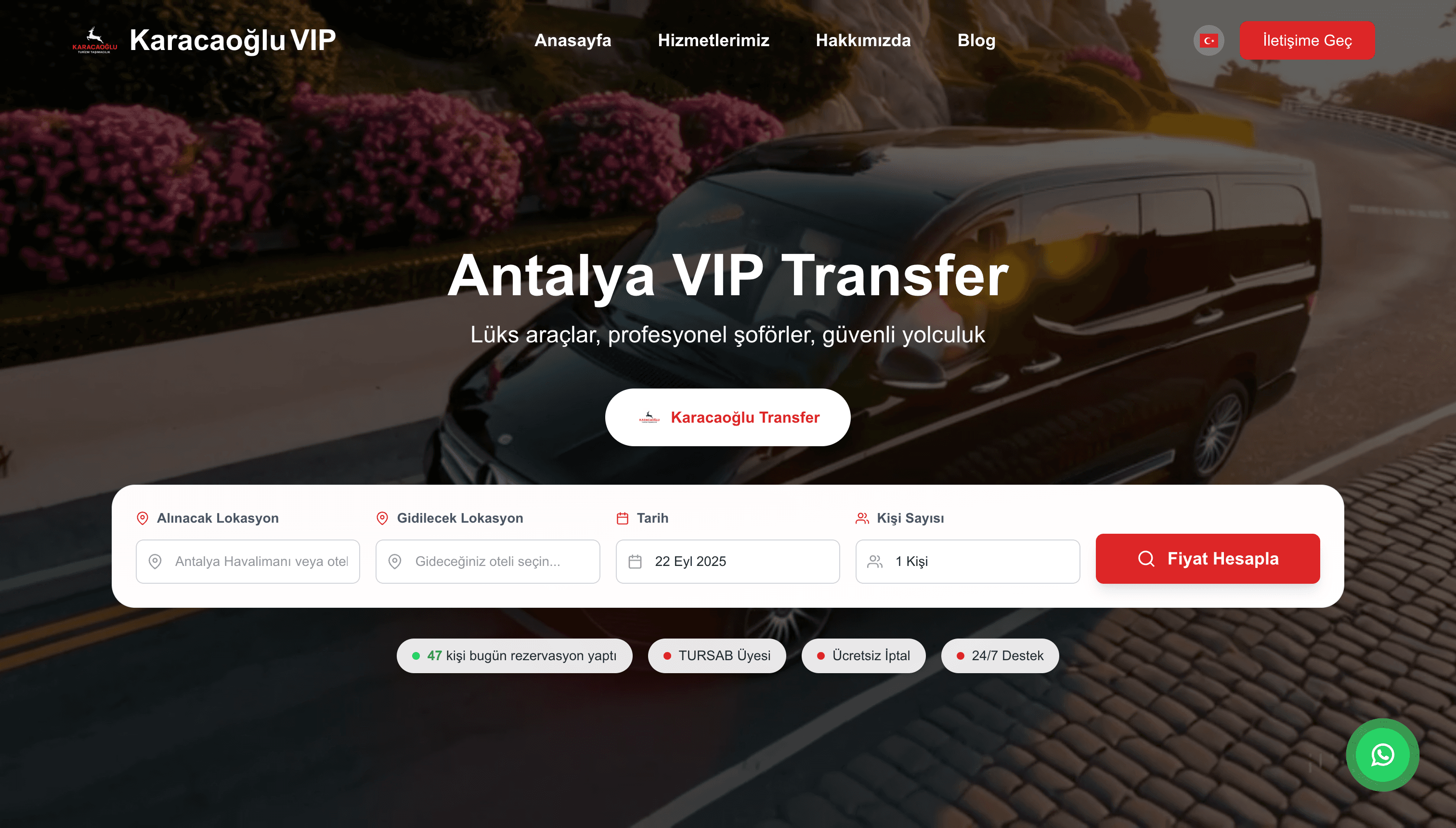 Karacaoğlu VIP Transfer - Lüks Transfer Hizmetleri